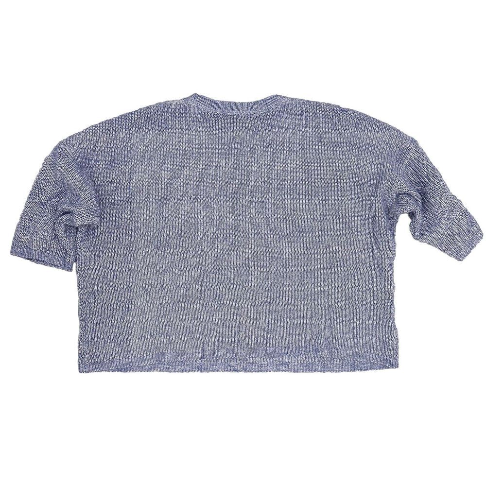 J Jill Light‎ Blue Knit Sweater Short Sleeve Women's XL Causal Spring/Fall - Picture 3 of 4